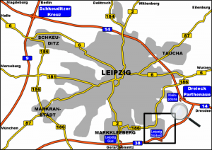 Anfahrt Klaus Hoffmann Werksvertretung Leipzig Liebertwolkwitz Autobahn