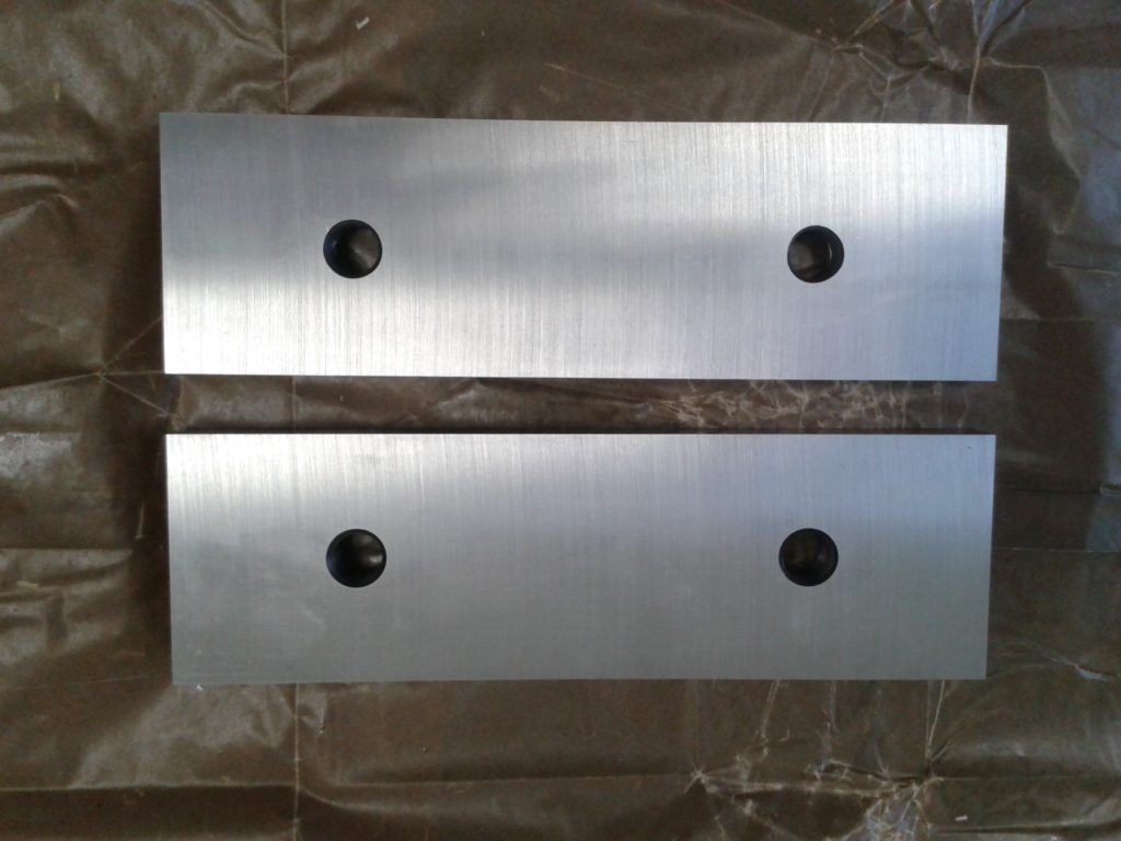 Blechmesser DDR, MFN 10860, Flachstahlmesser, 100x180x13, 100 x 180 mm, Handhebelschere ScDH8 ScDH10, Nossen, Nossner