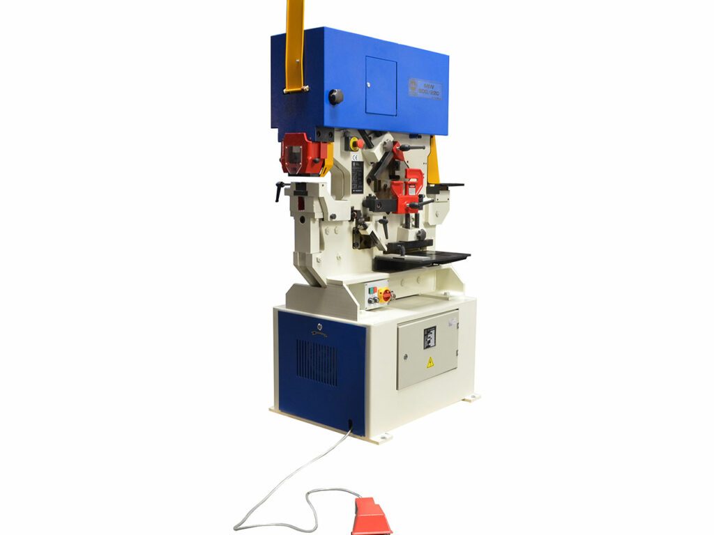 MUBEA Muhr und Bender MIW 800, MIW 400, Profilstahlschere mit Ausklinkvorrichtung und Lochstanze, HIW 550